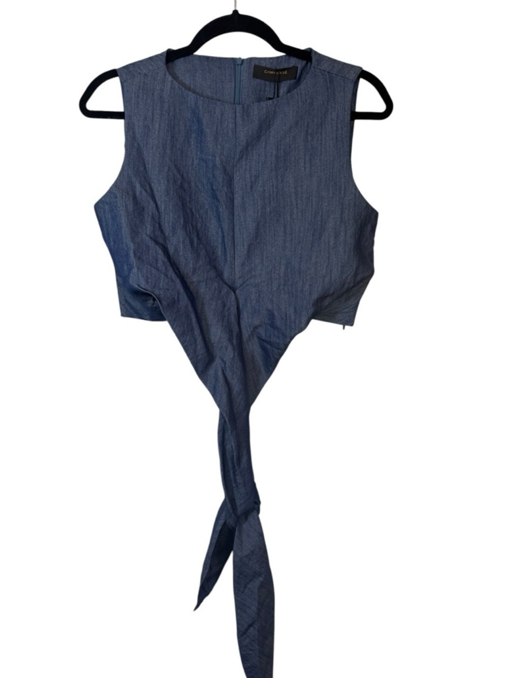 Commense SET Cross-Tie Crop Top & Wide-Leg Pants Set See Description - Picture 2 of 9